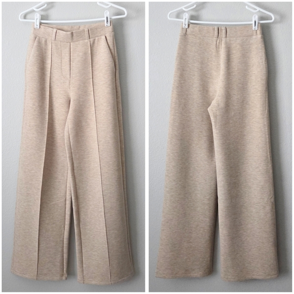 OGL NWT 2 Pcs Set FuzzLuxe Split Hem Top & High Waisted Straight Leg Pant, Sz XS - Picture 4 of 16